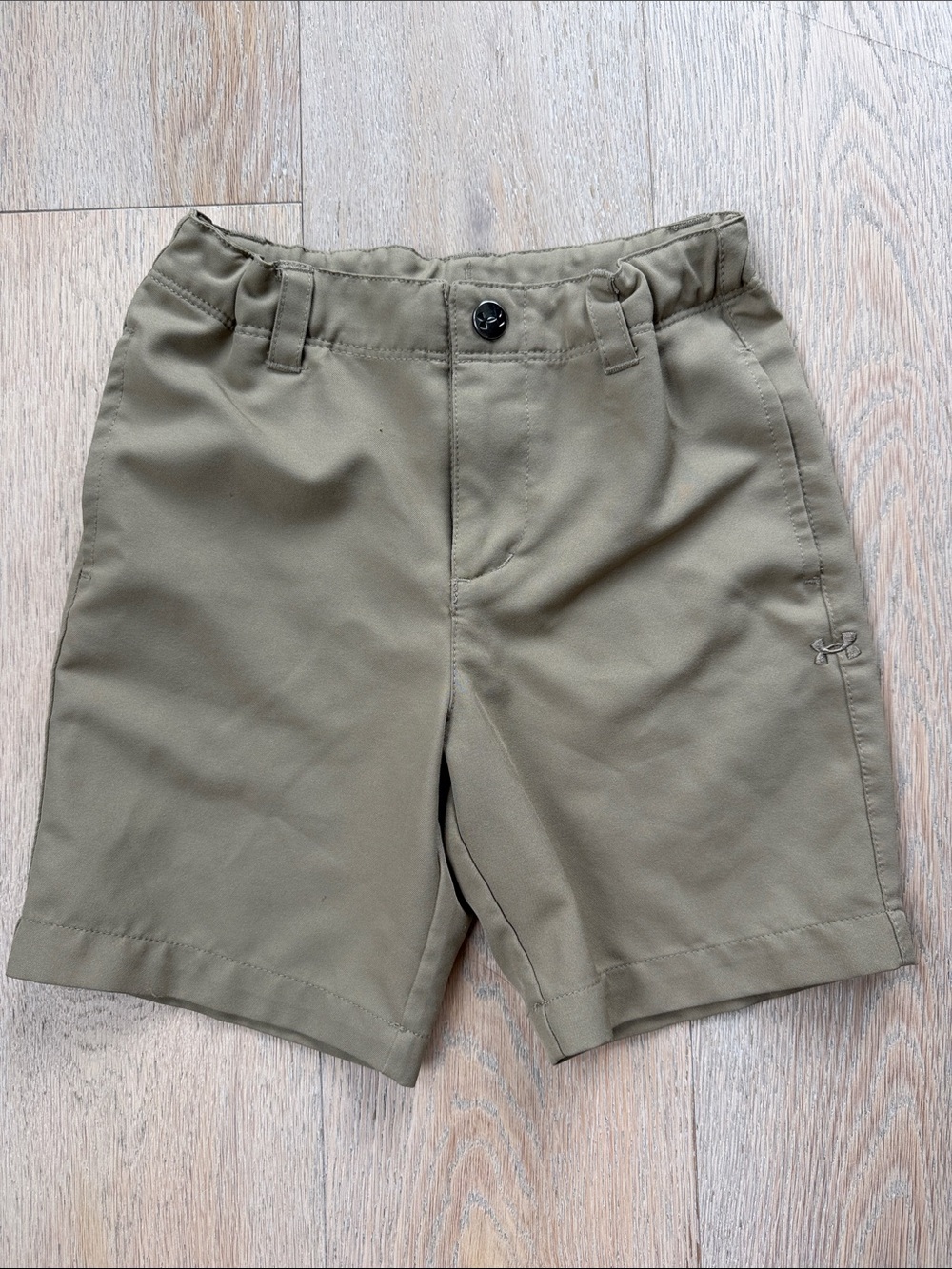 Under Armour Boys Olive Tan Performance Shorts